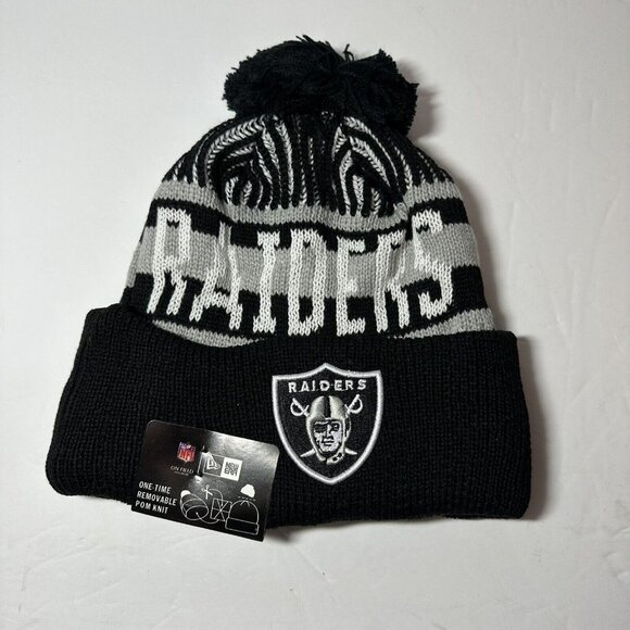 New Era Other - New Era NFL Las Vegas Raiders Winter Knit Fleece Lined Beanie Hat New